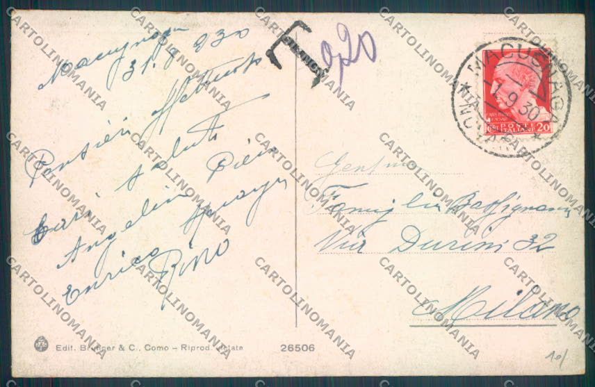 Verbania Macugnaga Monte Rosa cartolina ZQ7471 – retro