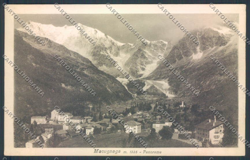 Verbania Macugnaga Monte Rosa cartolina ZQ7475 – fronte