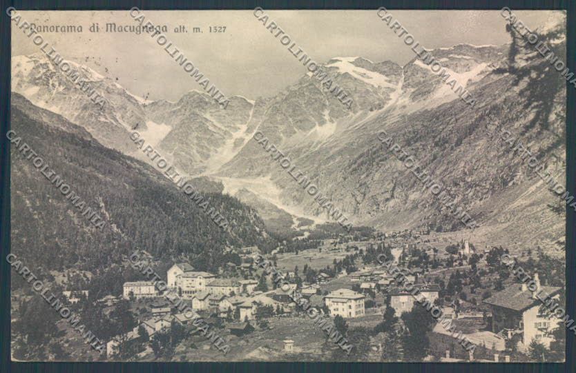 Verbania Macugnaga Monte Rosa cartolina ZQ7477 – fronte