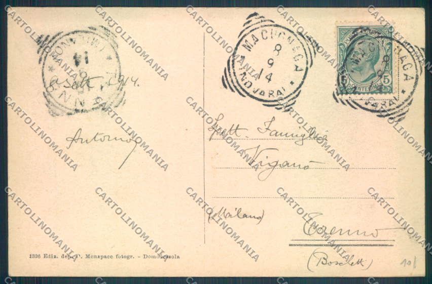 Verbania Macugnaga cartolina ZQ7478 – retro