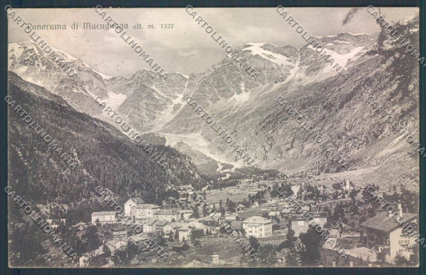 Verbania Macugnaga Monte Rosa cartolina ZQ7480 – fronte