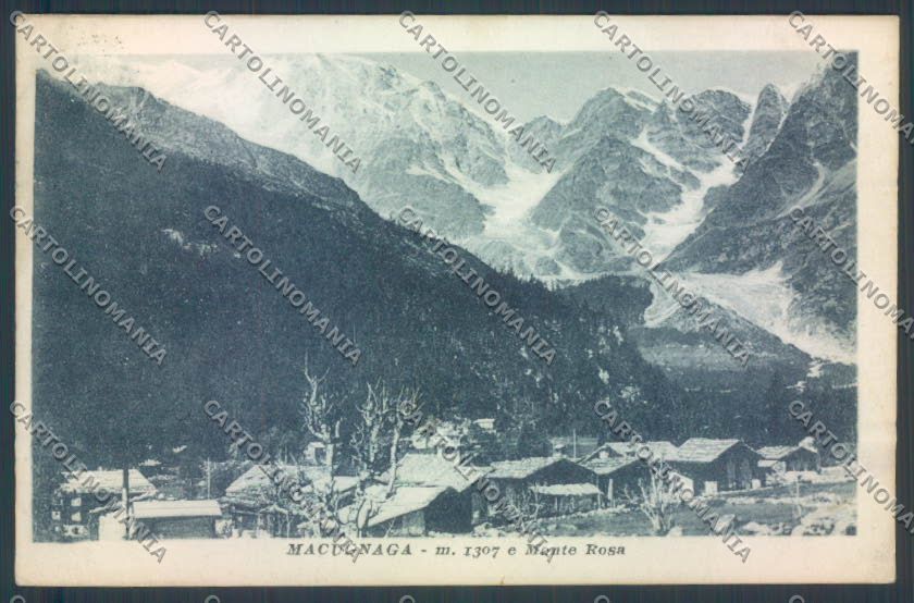 Verbania Macugnaga Monte Rosa cartolina ZQ7485 – fronte