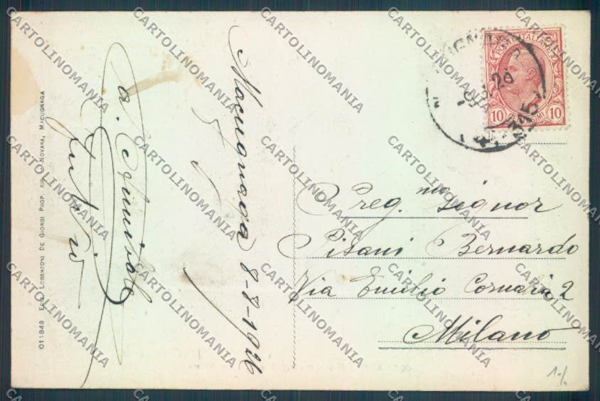 Verbania Macugnaga Monte Rosa cartolina ZQ7485 – retro