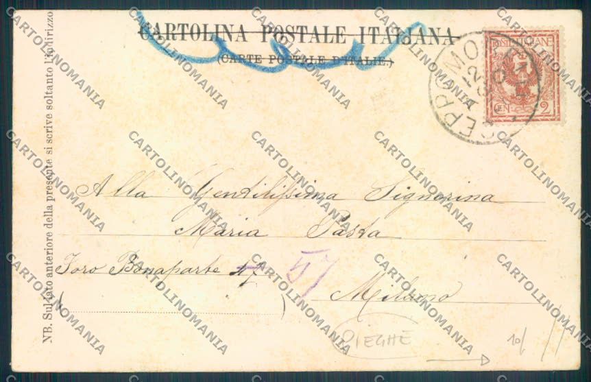 Verbania Macugnaga PIEGHE cartolina ZQ7494 – retro