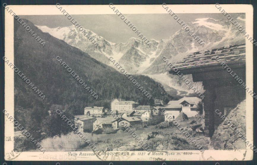 Verbania Macugnaga Monte Rosa cartolina ZQ7496 – fronte