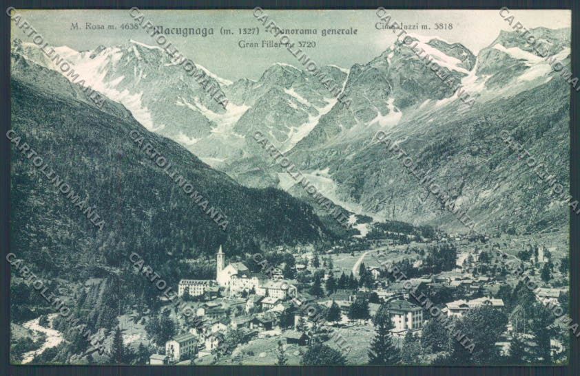 Verbania Macugnaga cartolina ZQ7498 – fronte