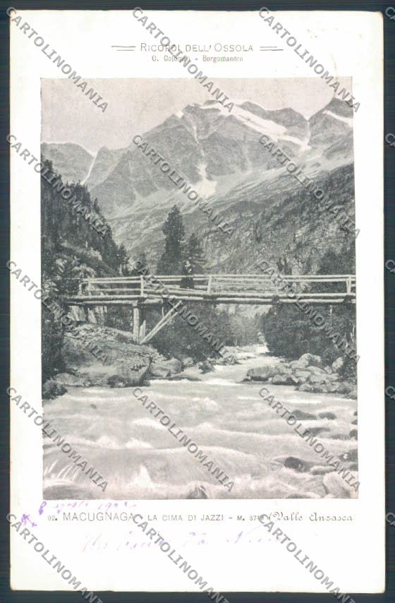 Verbania Macugnaga cartolina ZQ7502 – fronte