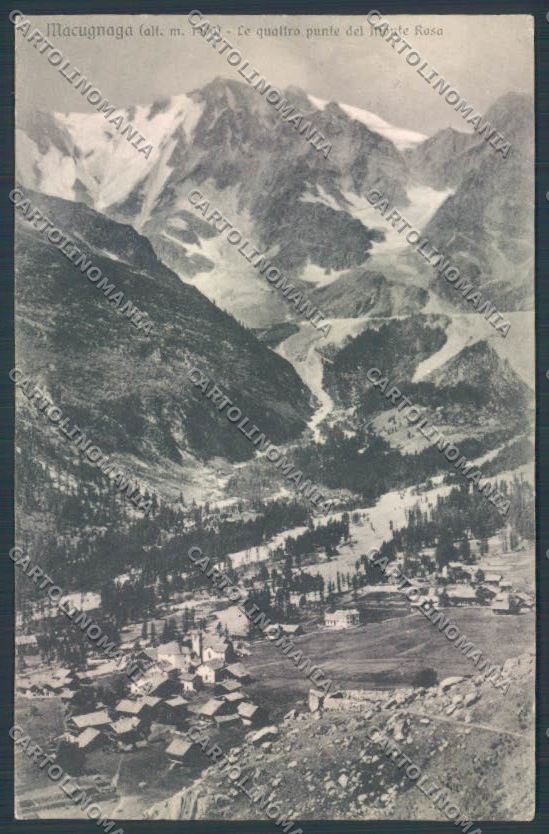 Verbania Macugnaga cartolina ZQ7503 – fronte