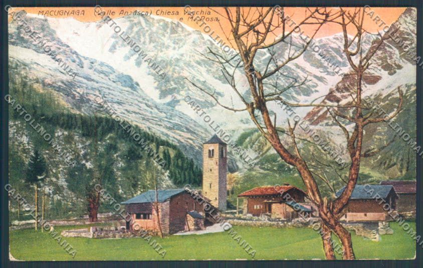 Verbania Macugnaga Monte Rosa cartolina ZQ7504 – fronte