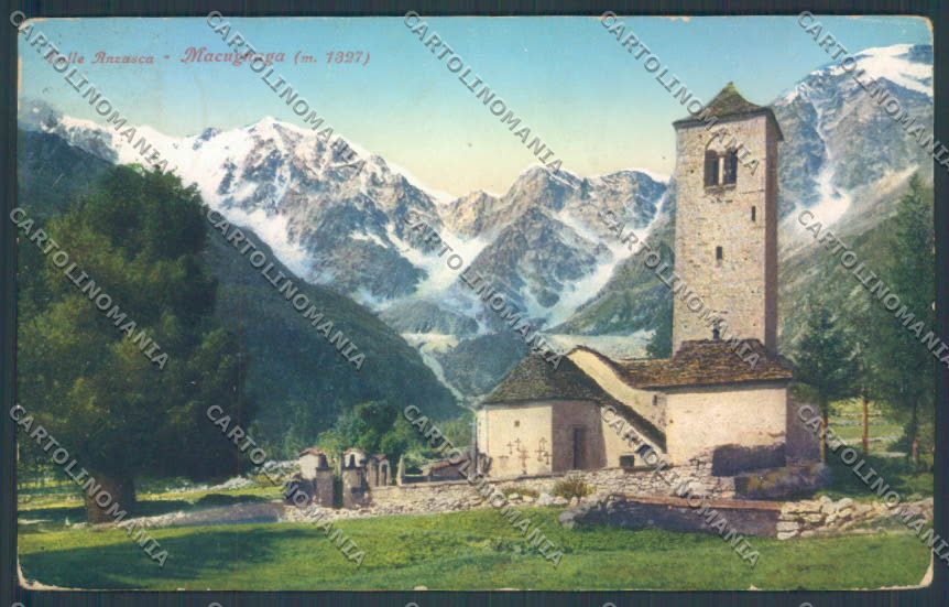 Verbania Macugnaga Monte Rosa cartolina ZQ7507 – fronte