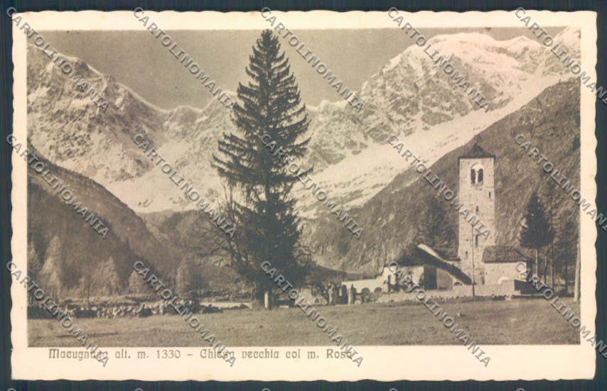 Verbania Macugnaga Monte Rosa cartolina ZQ7511 – fronte