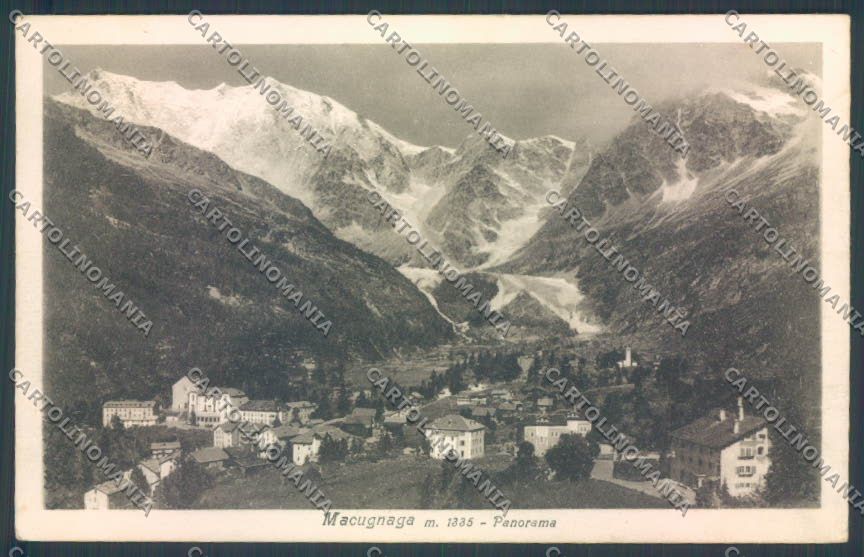 Verbania Macugnaga Monte Rosa cartolina ZQ7512 – fronte
