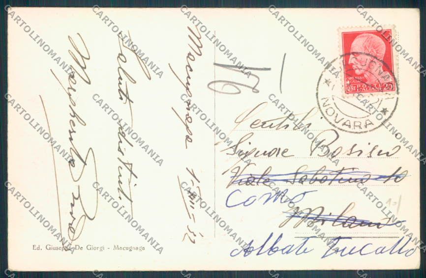 Verbania Macugnaga Monte Rosa cartolina ZQ7512 – retro