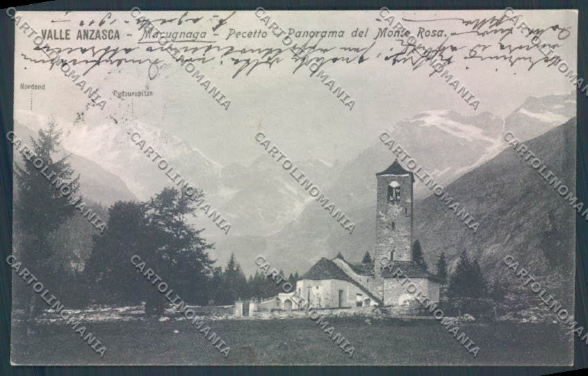 Verbania Macugnaga Monte Rosa cartolina ZQ7524 – fronte