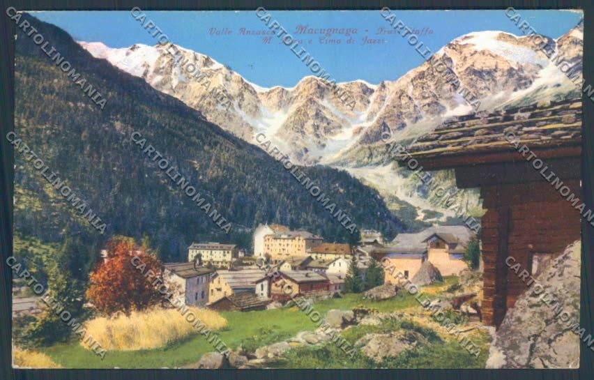 Verbania Macugnaga Monte Rosa cartolina ZQ7529 – fronte