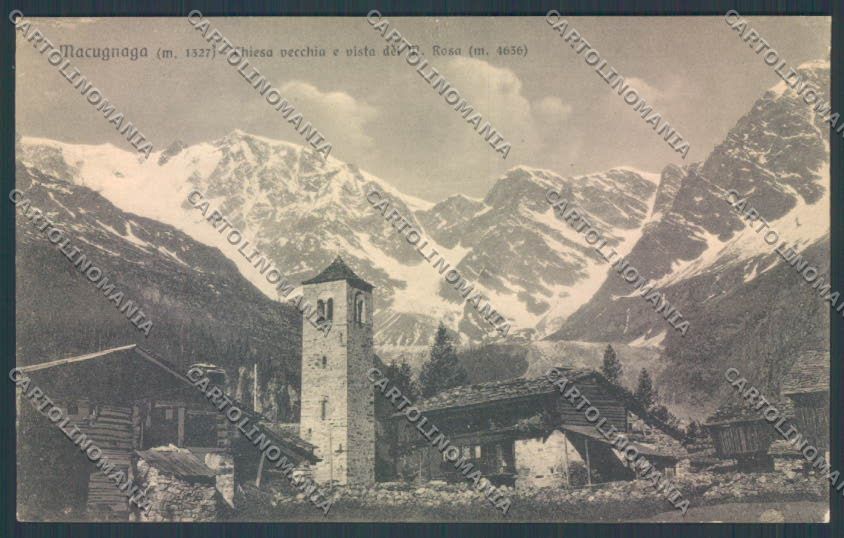 Verbania Macugnaga Monte Rosa cartolina ZQ7533 – fronte