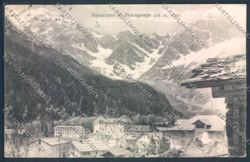 Verbania Macugnaga Monte Rosa cartolina ZQ7535 – fronte