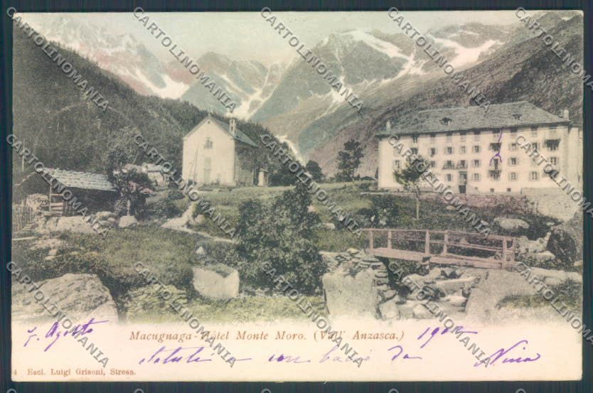 Verbania Macugnaga Monte Rosa cartolina ZQ7538 – fronte