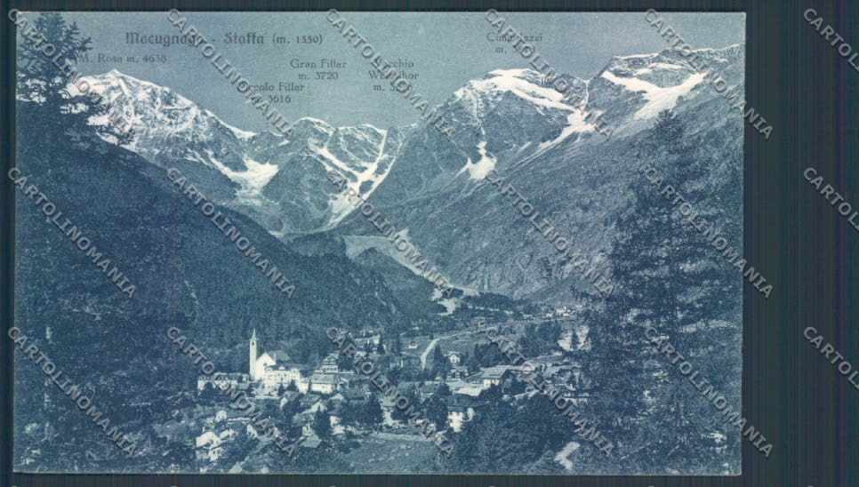 Verbania Macugnaga Monte Rosa cartolina ZQ7542 – fronte