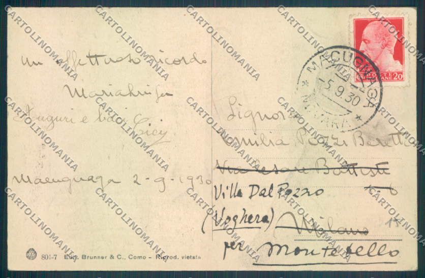 Verbania Macugnaga Monte Rosa cartolina ZQ7544 – retro