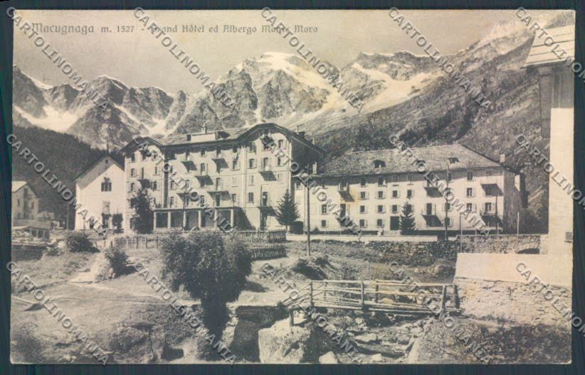 Verbania Macugnaga Monte Rosa cartolina ZQ7548 – fronte