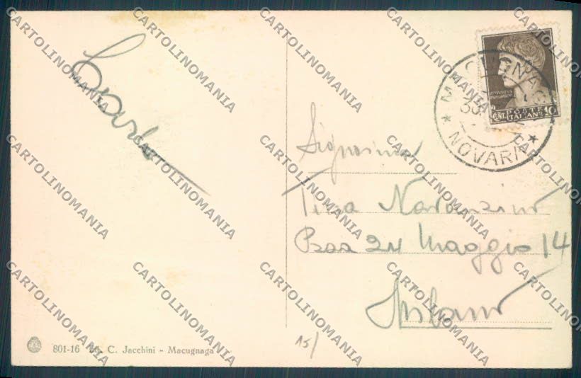 Verbania Macugnaga Monte Rosa cartolina ZQ7548 – retro