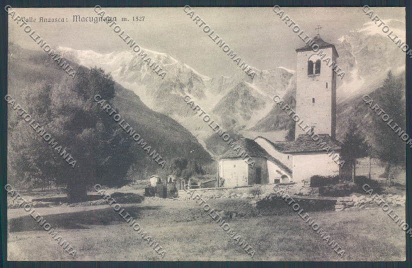 Verbania Macugnaga Monte Rosa cartolina ZQ7549 – fronte