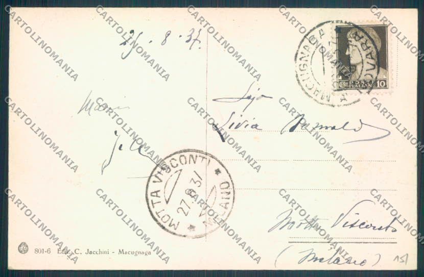 Verbania Macugnaga Monte Rosa cartolina ZQ7549 – retro