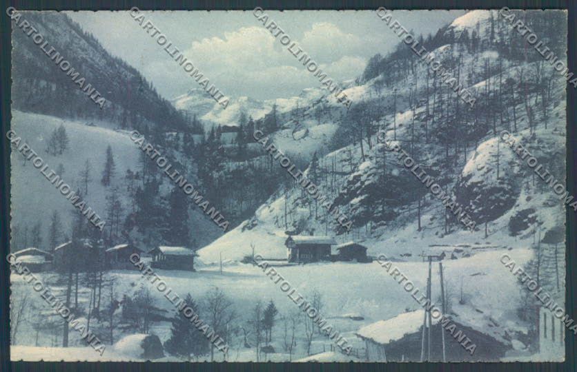 Verbania Macugnaga Nevicata cartolina ZQ7560 – fronte