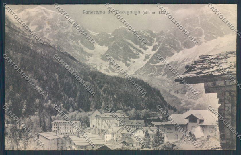 Verbania Macugnaga Monte Rosa cartolina ZQ7563 – fronte