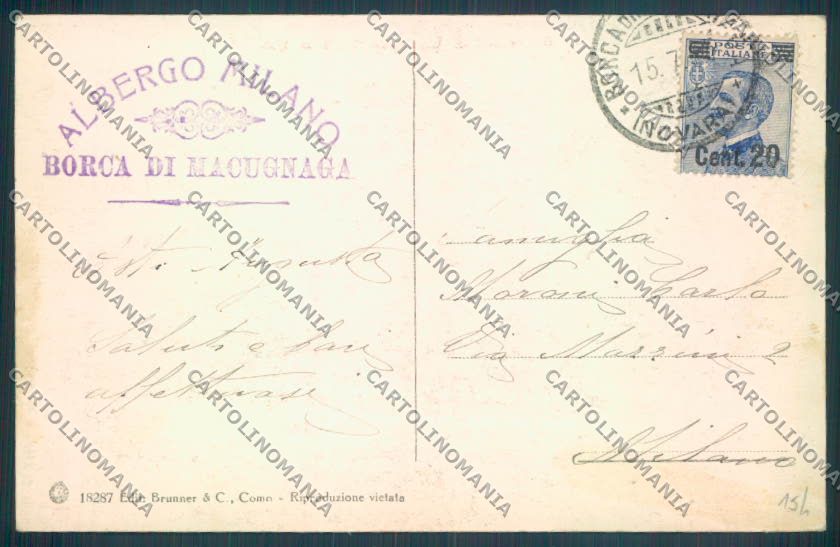 Verbania Macugnaga Monte Rosa cartolina ZQ7563 – retro