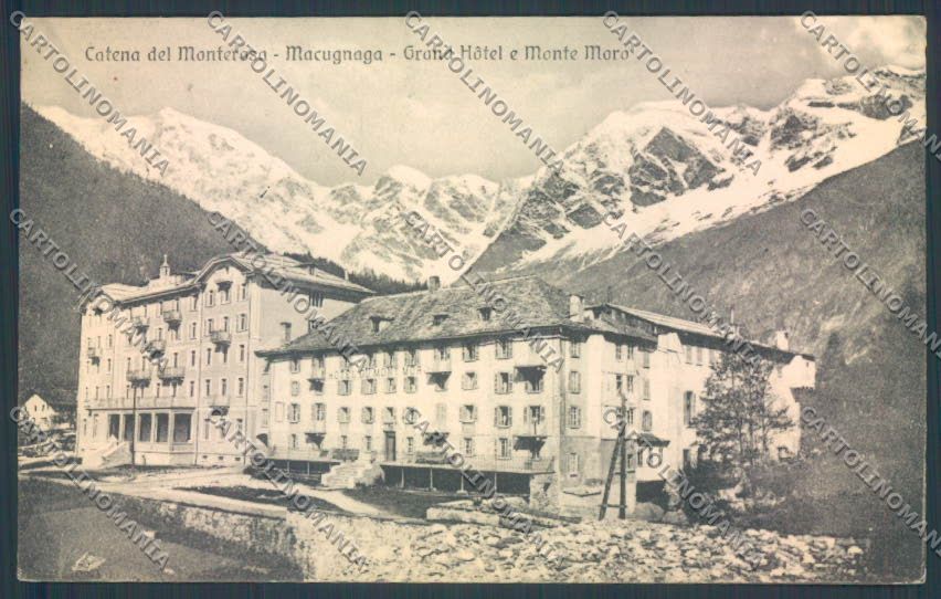 Verbania Macugnaga Monte Rosa PIEGHINE cartolina ZQ7564 – fronte