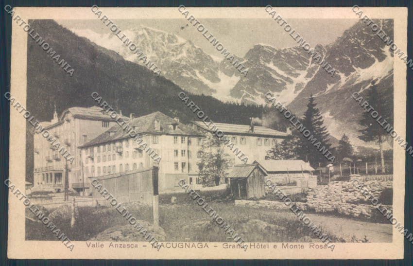 Verbania Macugnaga Monte Rosa cartolina ZQ7567 – fronte