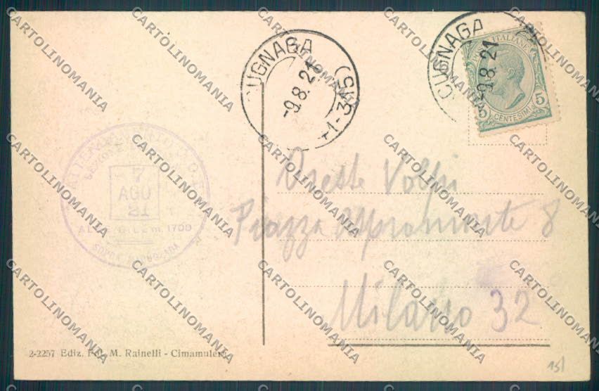 Verbania Macugnaga Monte Rosa cartolina ZQ7567 – retro