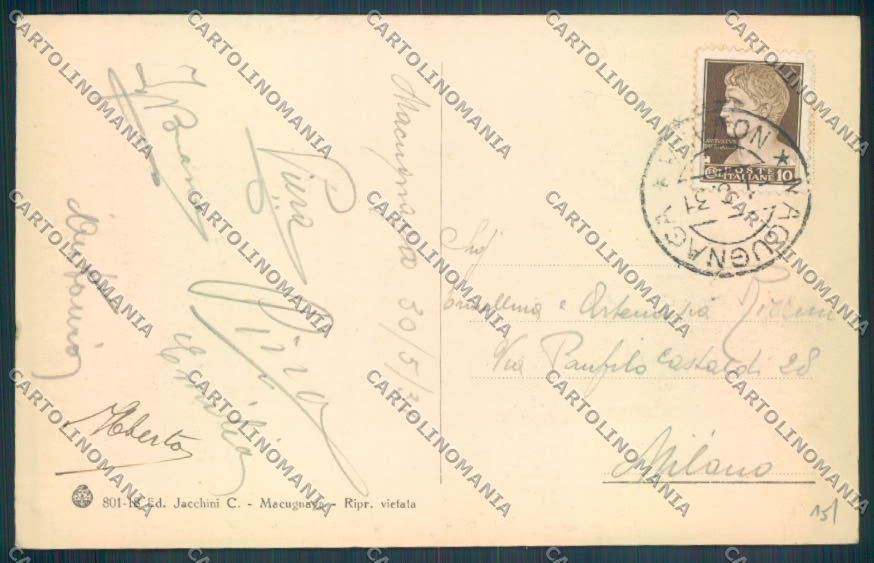 Verbania Macugnaga Monte Rosa cartolina ZQ7569 – retro