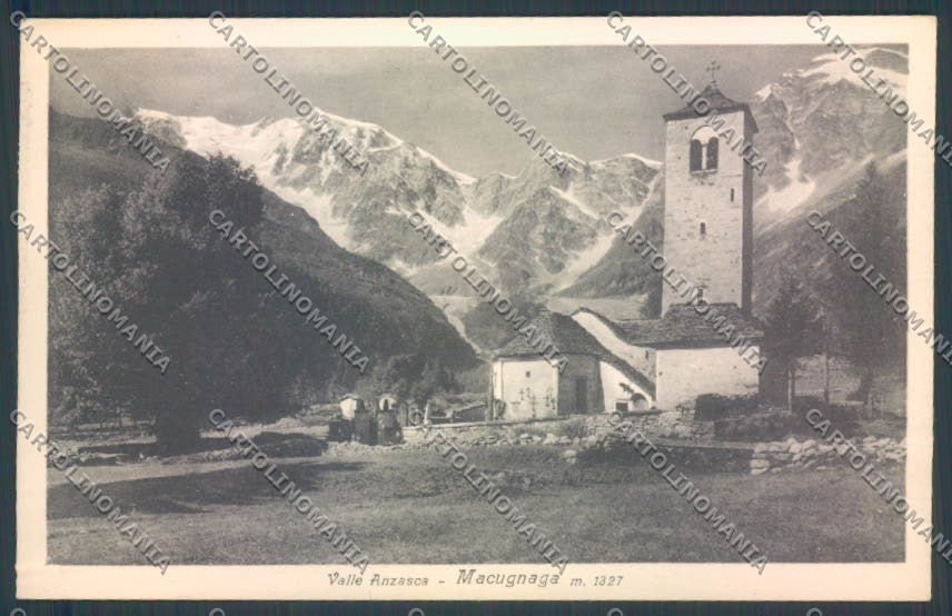 Verbania Macugnaga Monte Rosa cartolina ZQ7570 – fronte