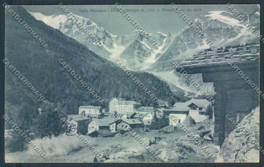 Verbania Macugnaga Monte Rosa cartolina ZQ7574 – fronte