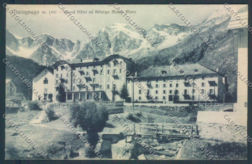 Verbania Macugnaga Monte Rosa cartolina ZQ7576 – fronte