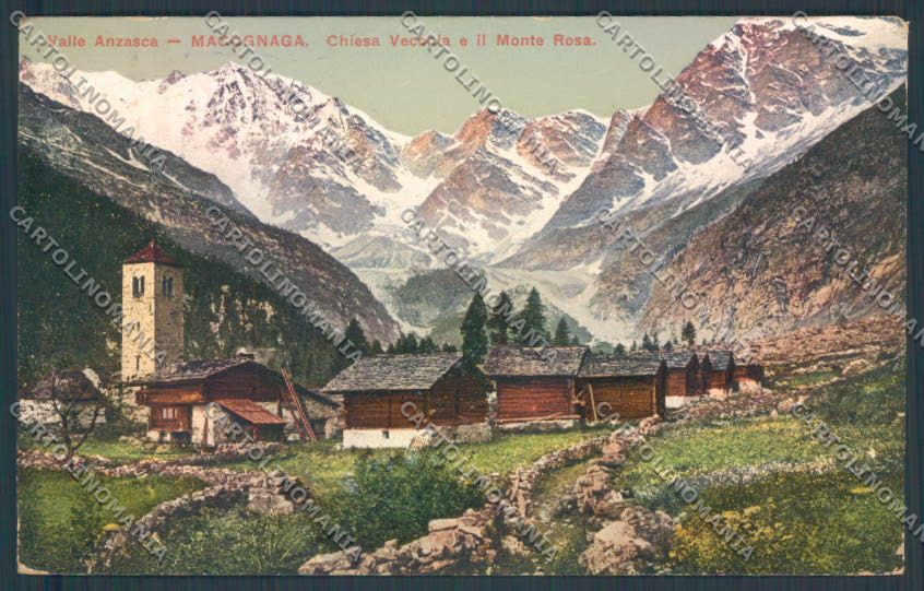 Verbania Macugnaga Monte Rosa cartolina ZQ7578 – fronte