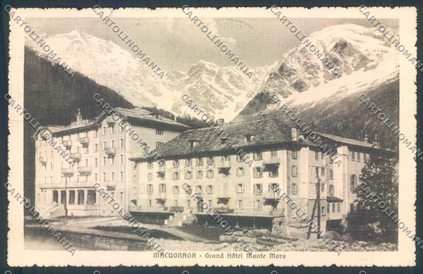 Verbania Macugnaga Monte Rosa cartolina ZQ7580 – fronte