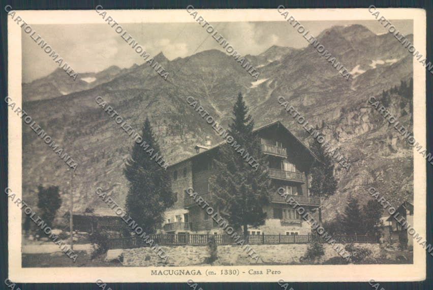 Verbania Macugnaga cartolina ZQ7583 – fronte
