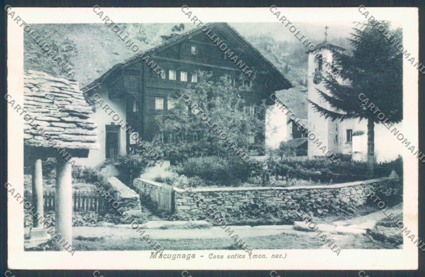 Verbania Macugnaga cartolina ZQ7587 – fronte