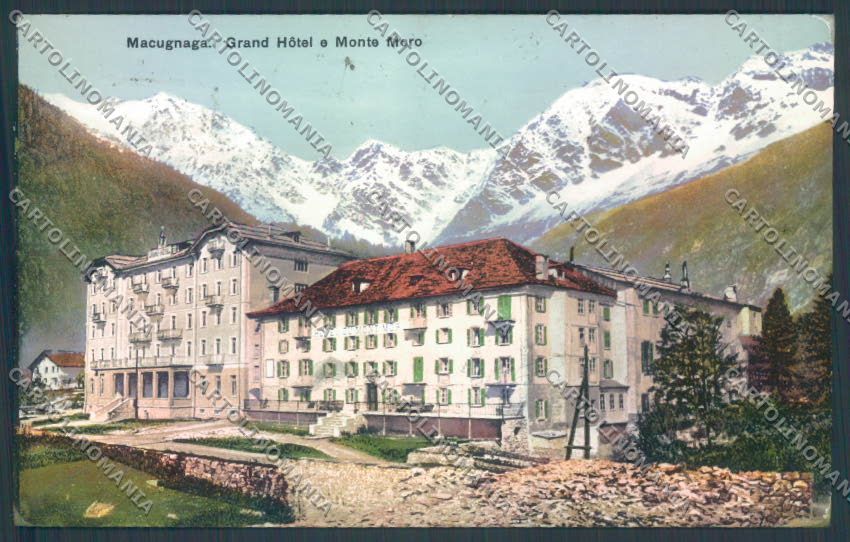 Verbania Macugnaga Monte Rosa cartolina ZQ7589 – fronte