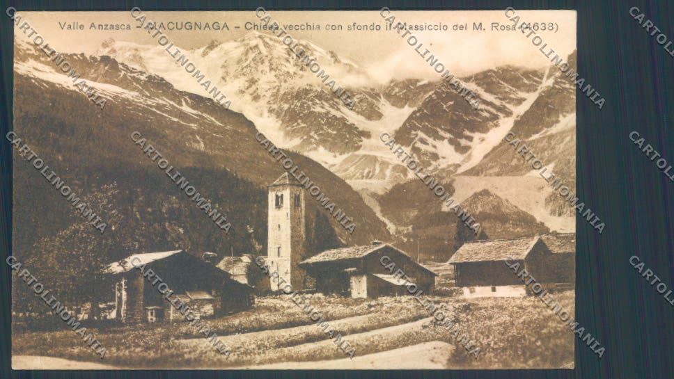 Verbania Macugnaga Monte Rosa cartolina ZQ7590 – fronte