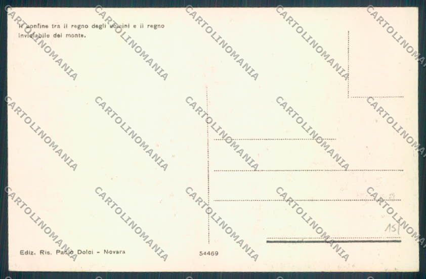 Verbania Macugnaga Monte Rosa cartolina ZQ7590 – retro