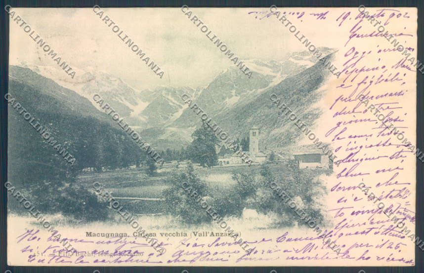 Verbania Macugnaga cartolina ZQ7592 – fronte