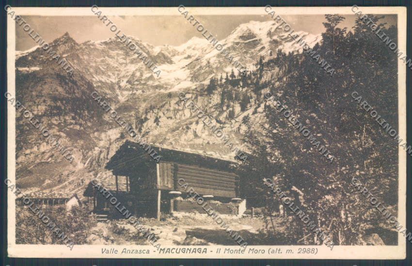Verbania Macugnaga SCOLLATA cartolina ZQ7593 – fronte