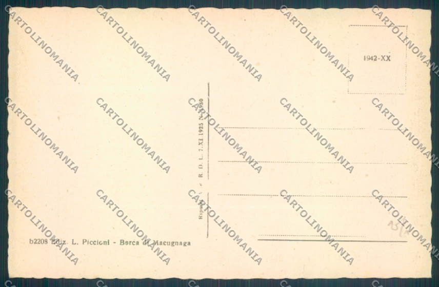 Verbania Macugnaga Monte Rosa cartolina ZQ7594 – retro