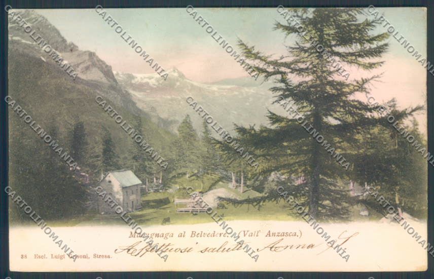 Verbania Macugnaga cartolina ZQ7596 – fronte