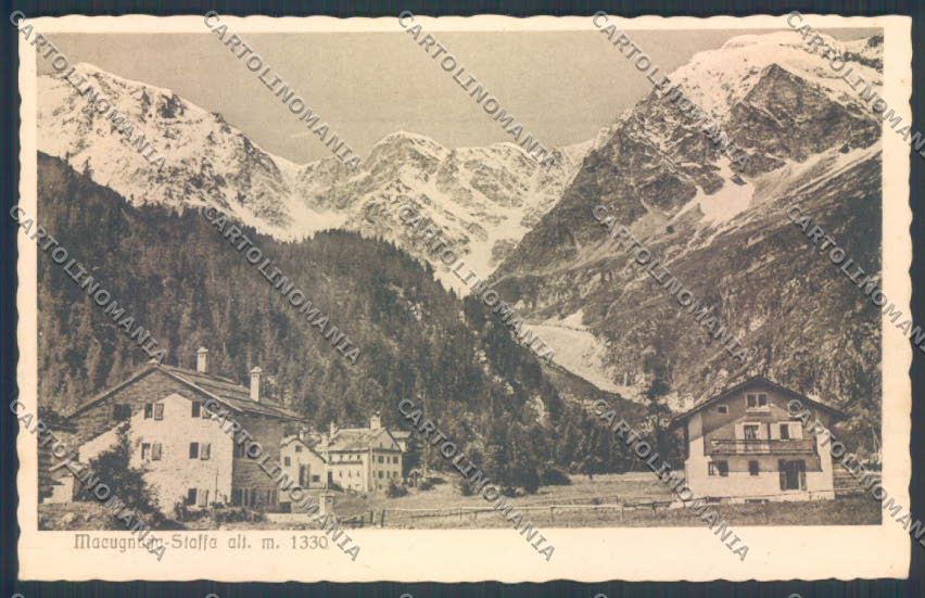 Verbania Macugnaga Monte Rosa cartolina ZQ7598 – fronte
